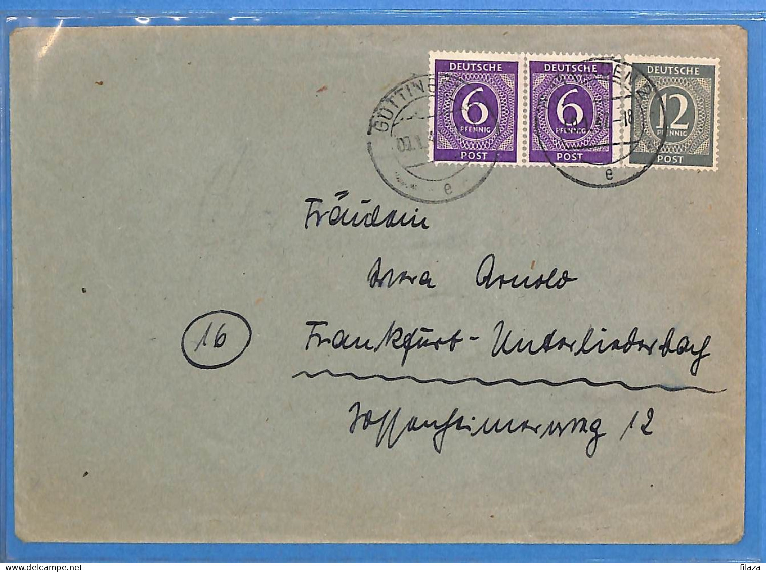 Allemagne Zone AAS 1947 - Lettre De Gottingen - G33305 - Andere & Zonder Classificatie