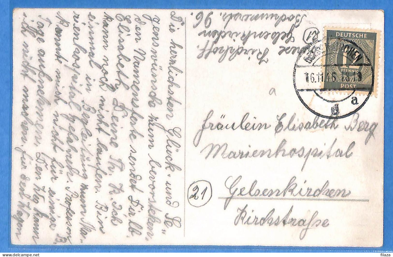 Allemagne Zone AAS 1946 - Carte Postale De Gelsenkirchen - G33299 - Sonstige & Ohne Zuordnung