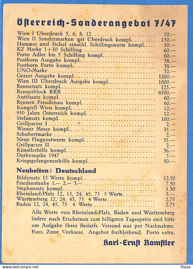 Allemagne Zone AAS 1947 - Carte Postale De Hamburg - G33297 - Other & Unclassified