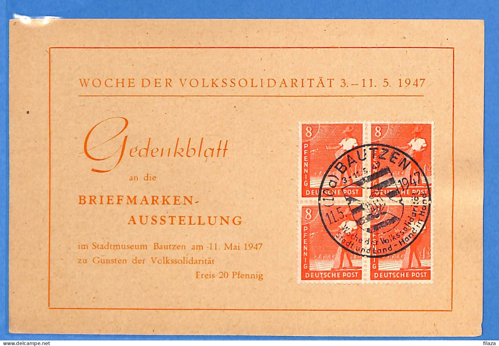Allemagne Zone AAS 1947 - Carte Postale De Bautzen - G33293 - Autres & Non Classés