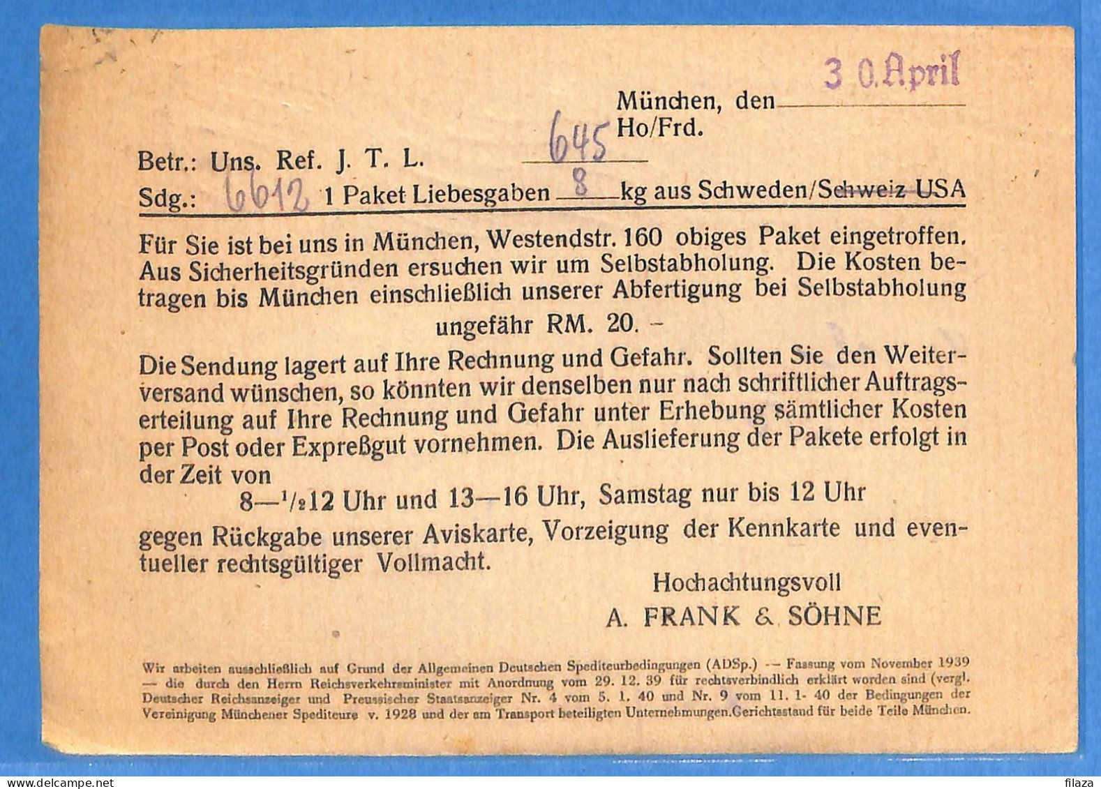 Allemagne Zone AAS 1948 - Carte Postale De Munchen - G33291 - Altri & Non Classificati