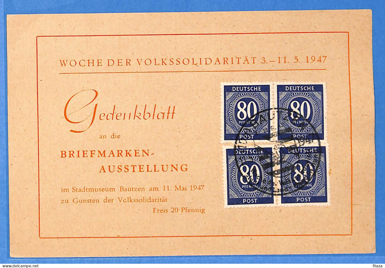 Allemagne Zone AAS 1947 - Carte Postale De Bautzen - G33286 - Andere & Zonder Classificatie