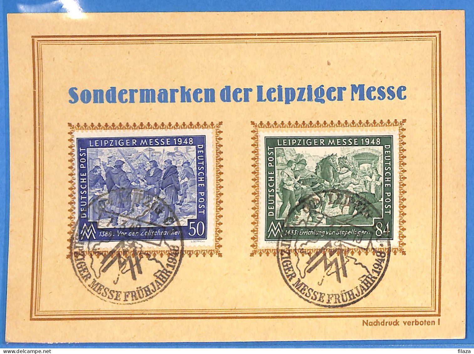 Allemagne Zone AAS 1948 - Carte Postale De Leipzig - G33281 - Otros & Sin Clasificación