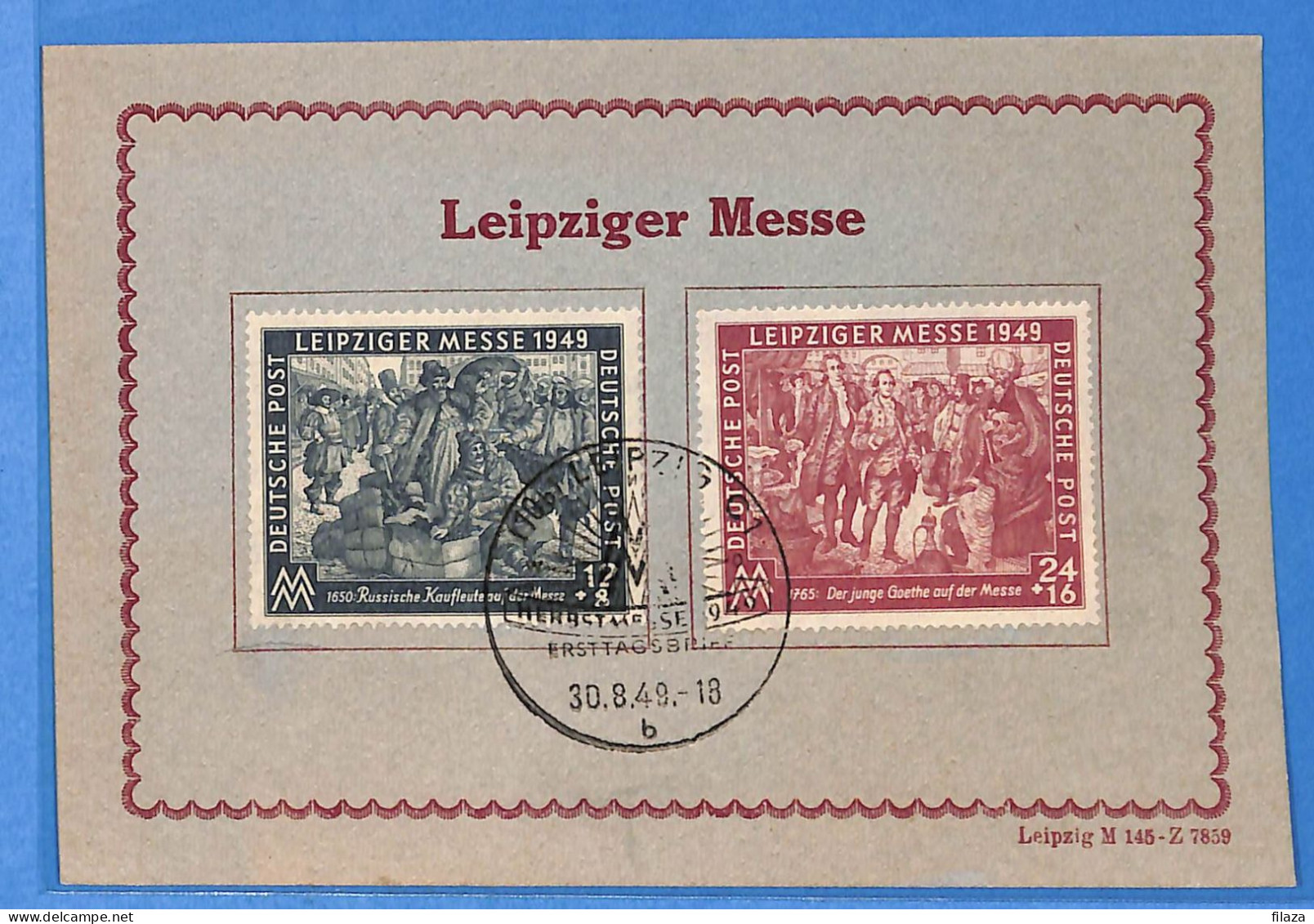 Allemagne Zone AAS 1949 - Carte Postale De Leipzig - G33274 - Sonstige & Ohne Zuordnung