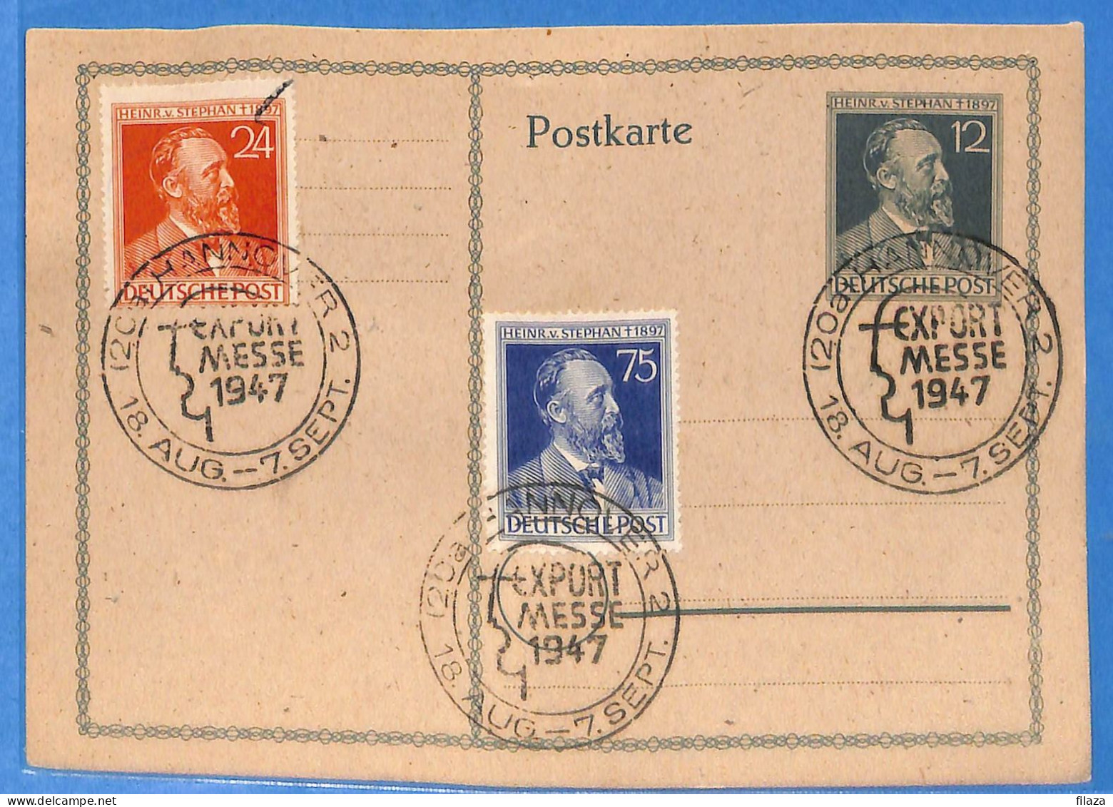 Allemagne Zone AAS 1947 - Carte Postale De Hannover - G33272 - Andere & Zonder Classificatie