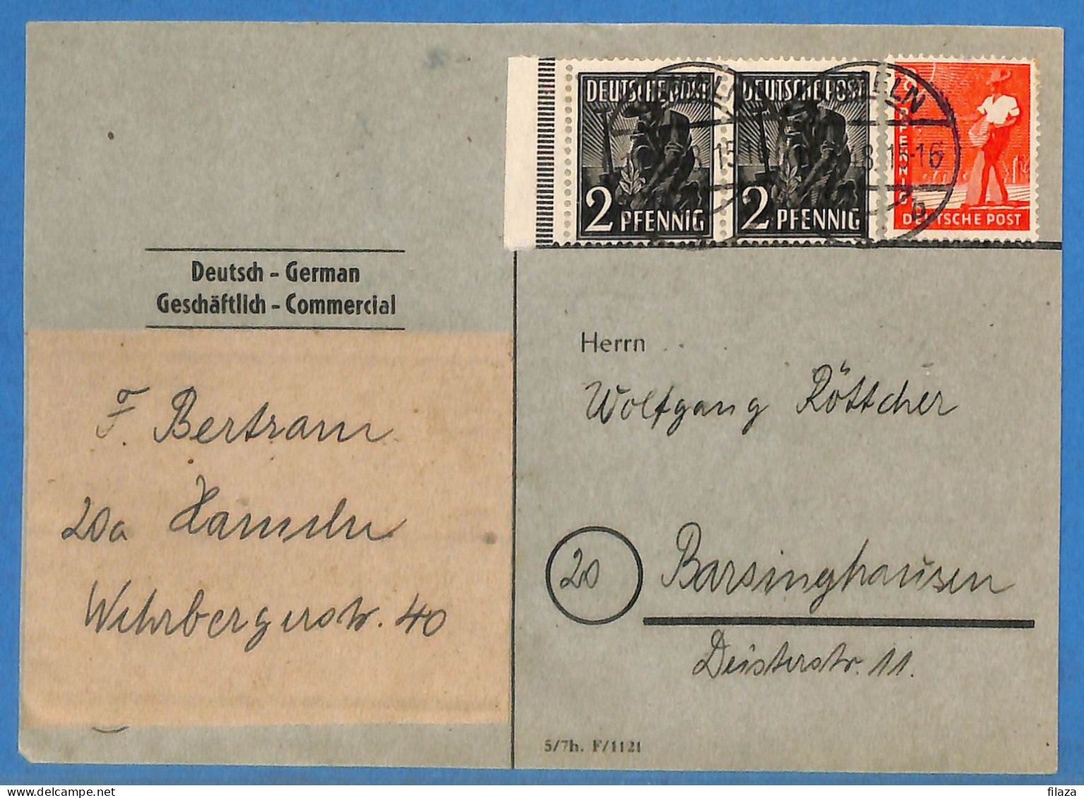 Allemagne Zone AAS 1948 - Carte Postale De Hameln - G33263 - Sonstige & Ohne Zuordnung