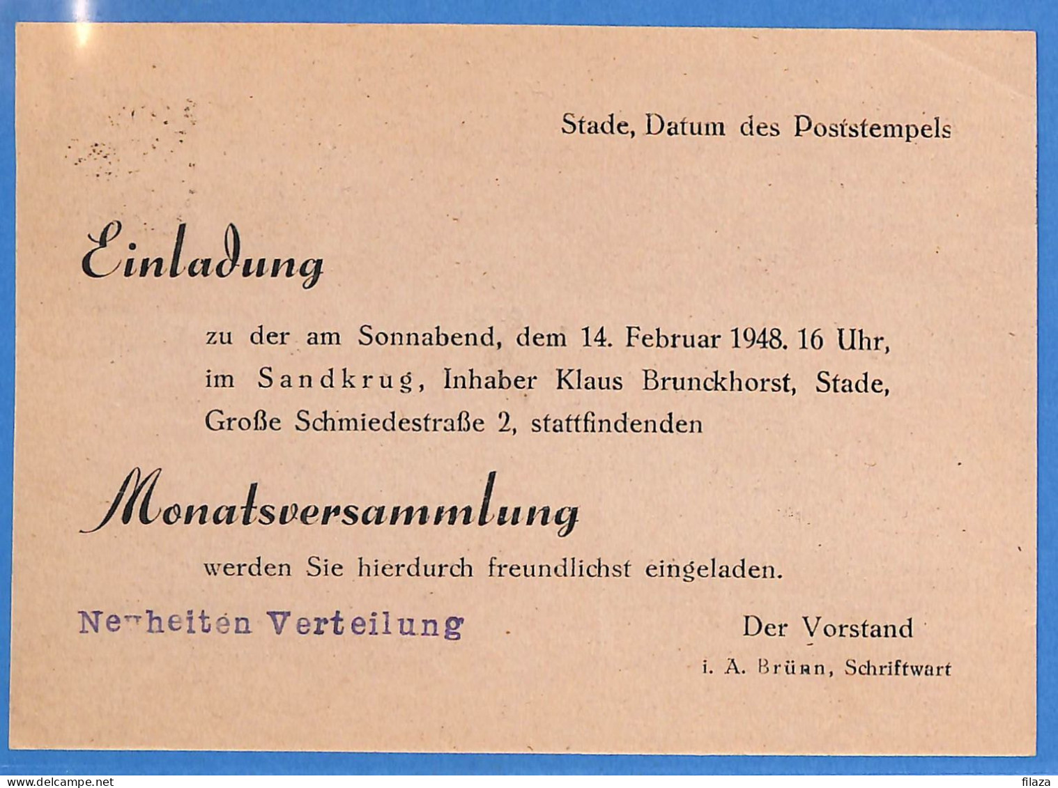 Allemagne Zone AAS 1948 - Carte Postale De Hamburg - G33265 - Altri & Non Classificati