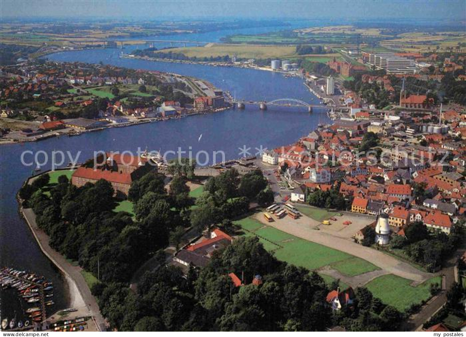 72785903 Sonderborg Fliegeraufnahme Mit Schloss  - Denmark