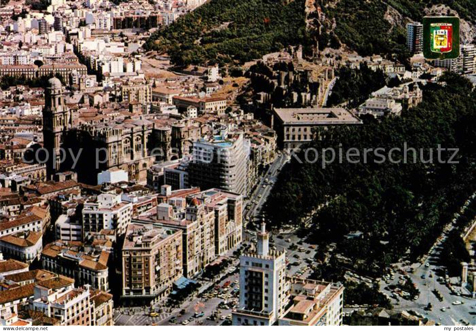 72785878 Malaga Andalucia Vista Parcial Aerea Malaga - Andere & Zonder Classificatie