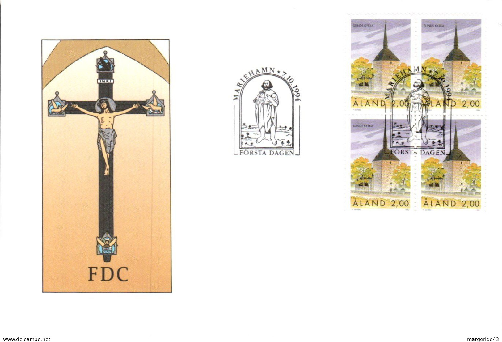 ALAND FDC 1994 EGLISE - Aland