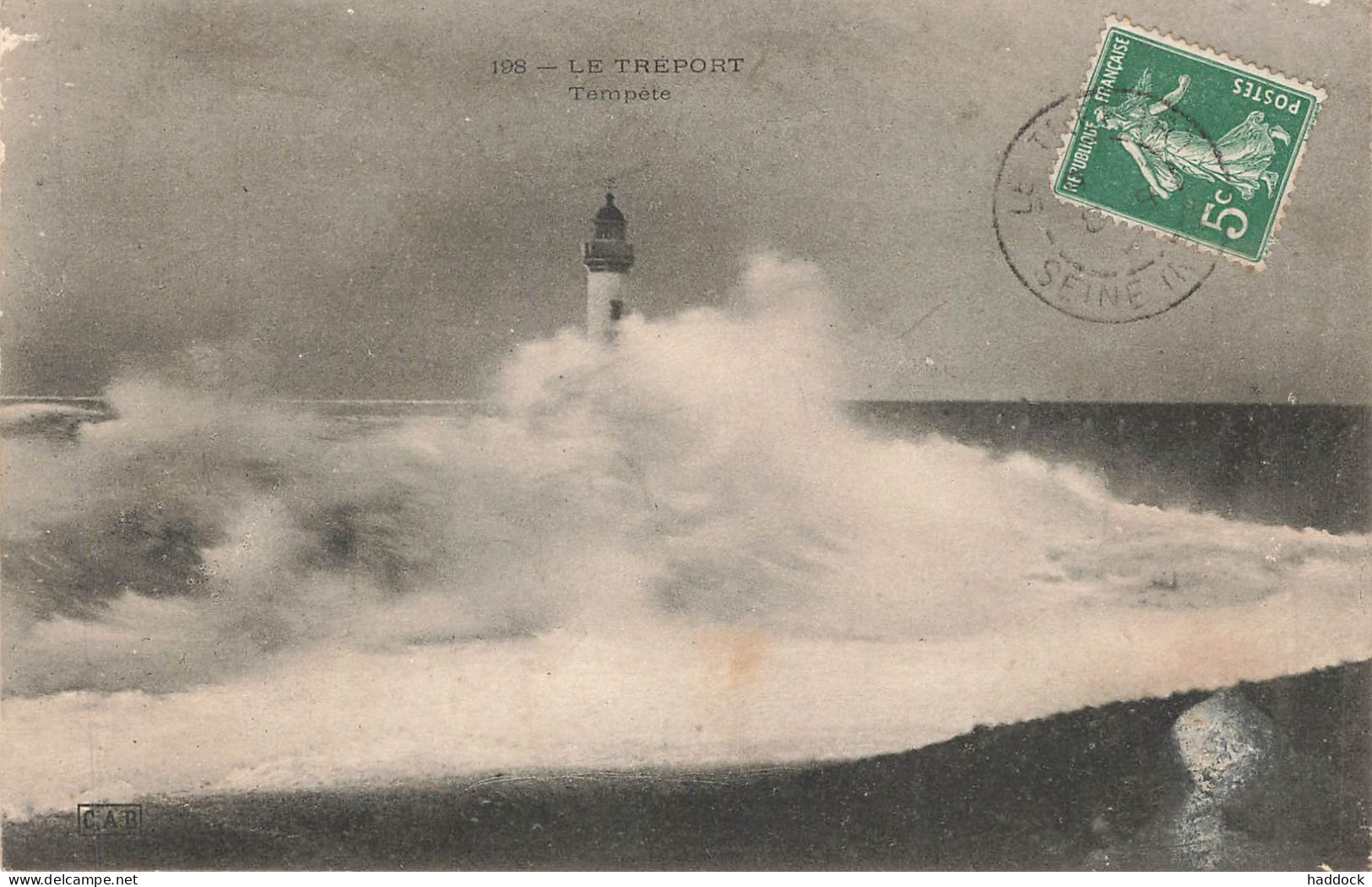 LE TREPORT : TEMPETE - Le Treport