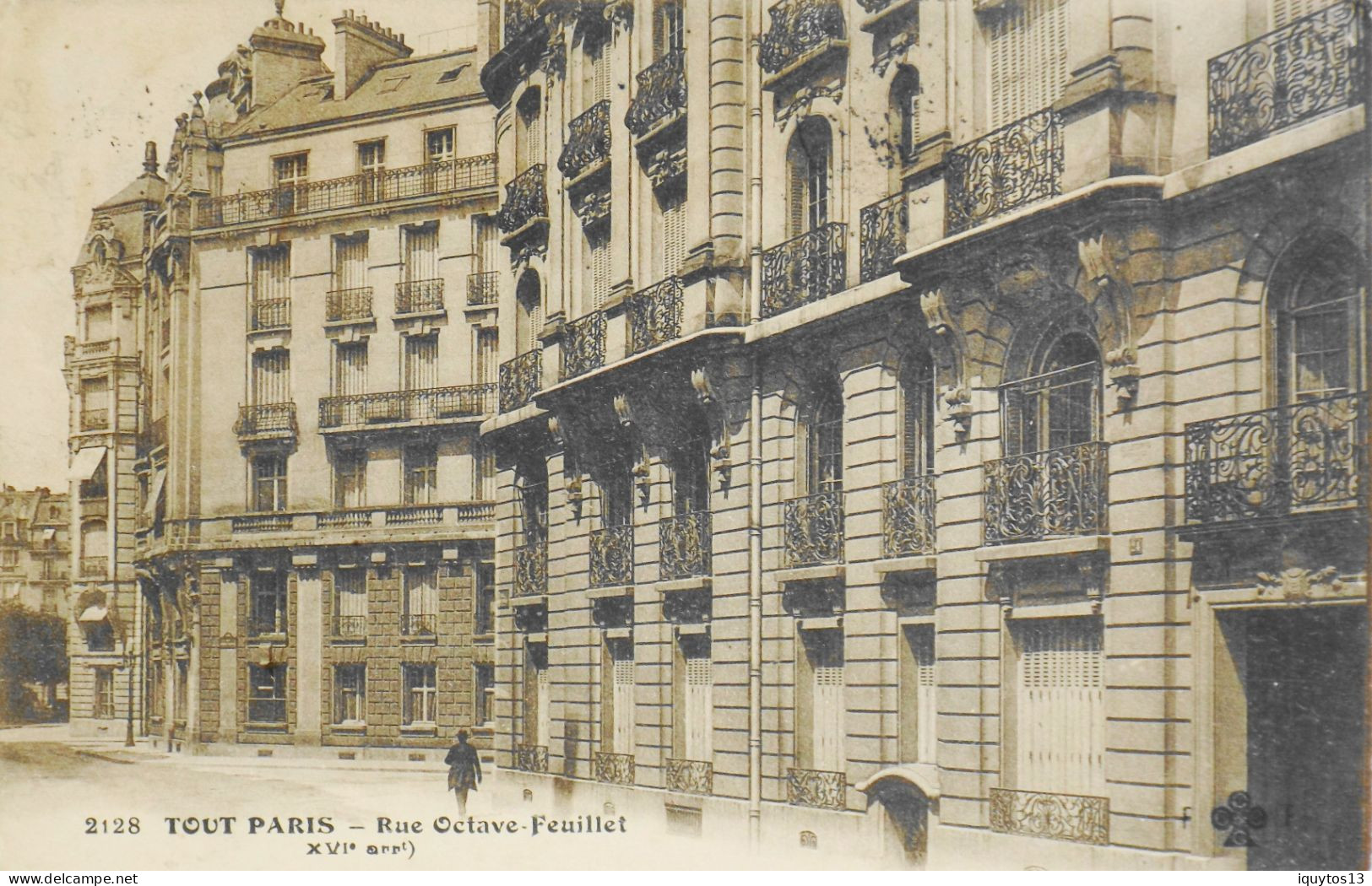 CPA. [75] > TOUT PARIS > N° 2128 - Rue Octave Feuillet - (XVIe Arrt.) - 1909 - TBE - Paris (16)