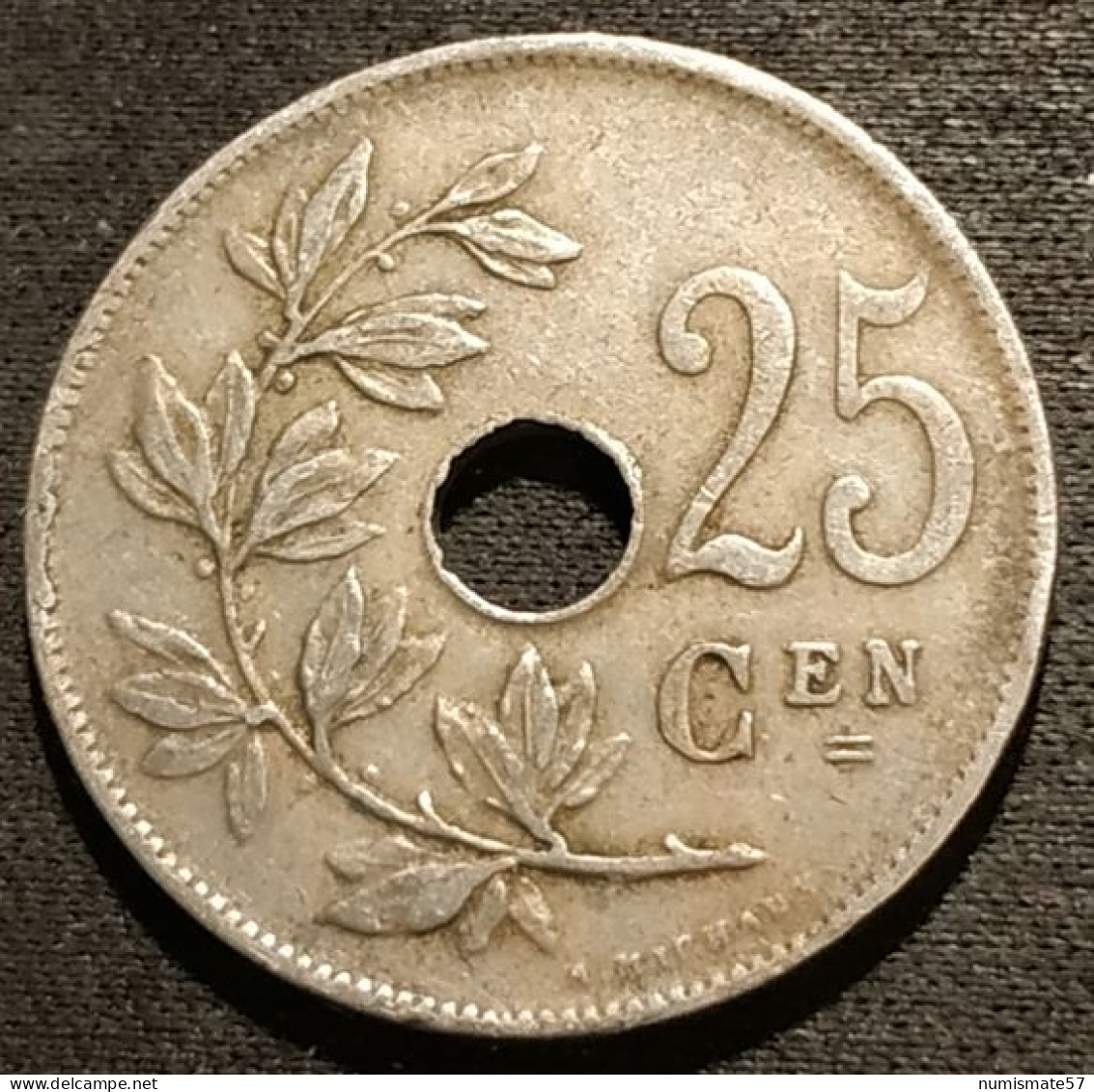 BELGIQUE - BELGIUM - 25 CENTIMES 1926 - Légende NL - Albert Ier - Type Michaux - KM 69 - 25 Centimes