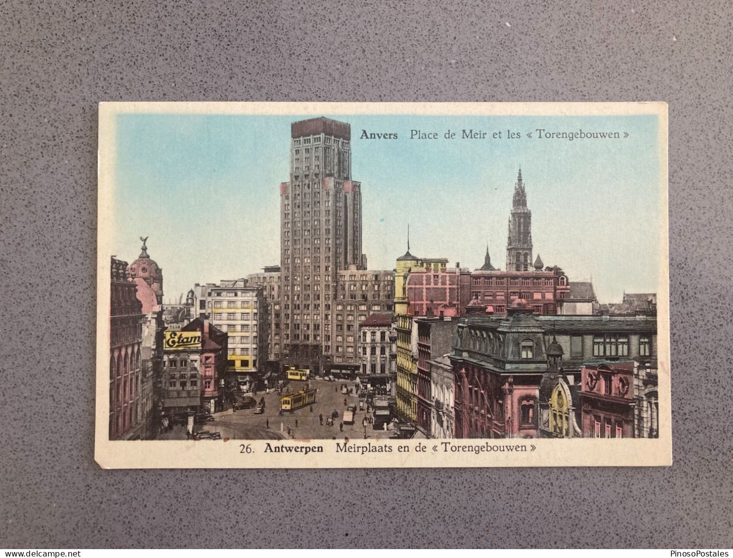 Anvers Place De Meir Et Les Torengebouwen Antwerpen Meirplaats En De Torengebouwen Carte Postale Postcard - Antwerpen