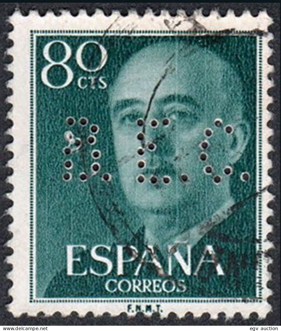 Madrid - Perforado - Edi O 1152 - "B.E.C." Pequeño (Banco) - Used Stamps