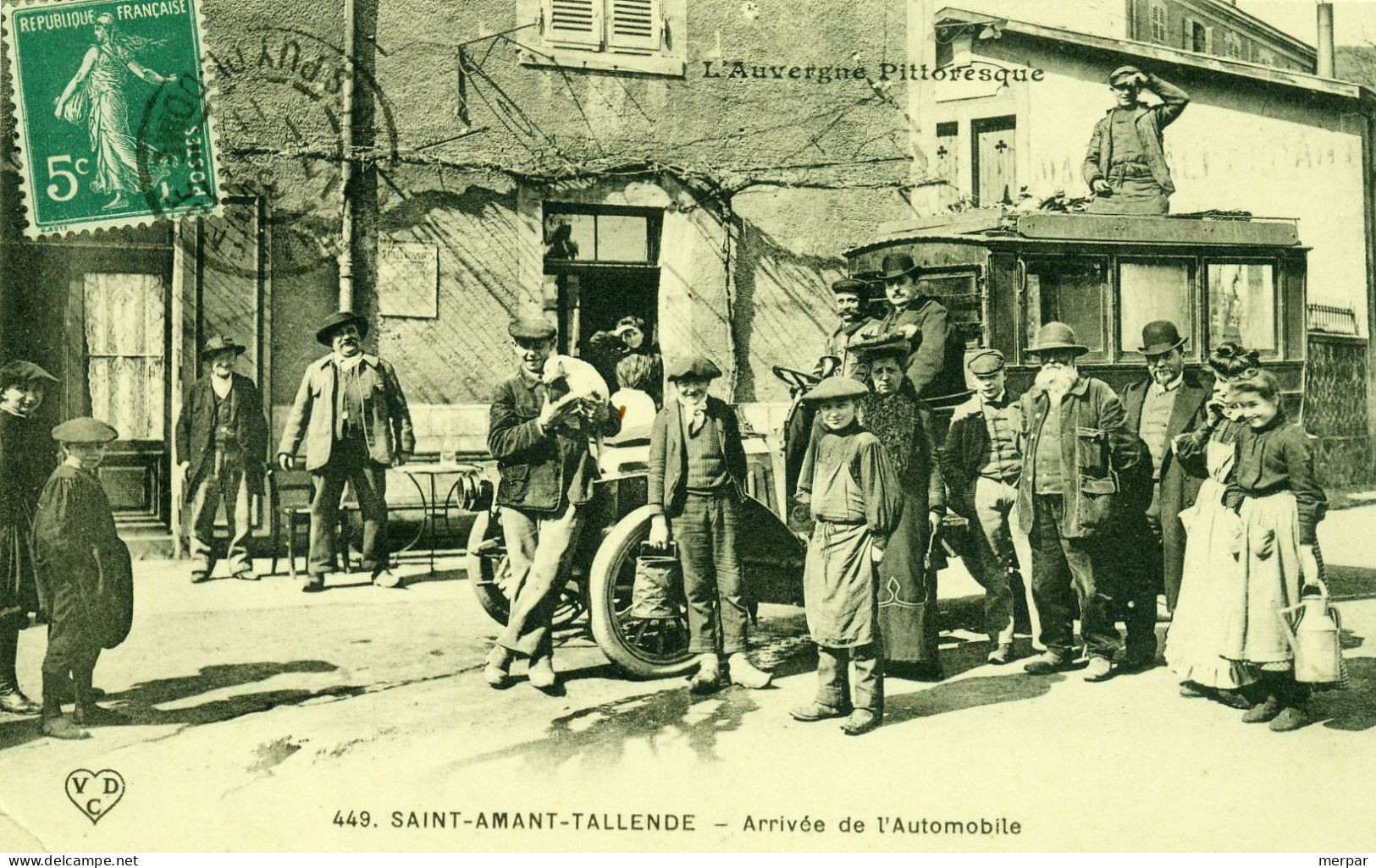 SAINT-AMAND-TALLENDE-ARRIVEE DE L'AUTOMOBILE. - Autres & Non Classés