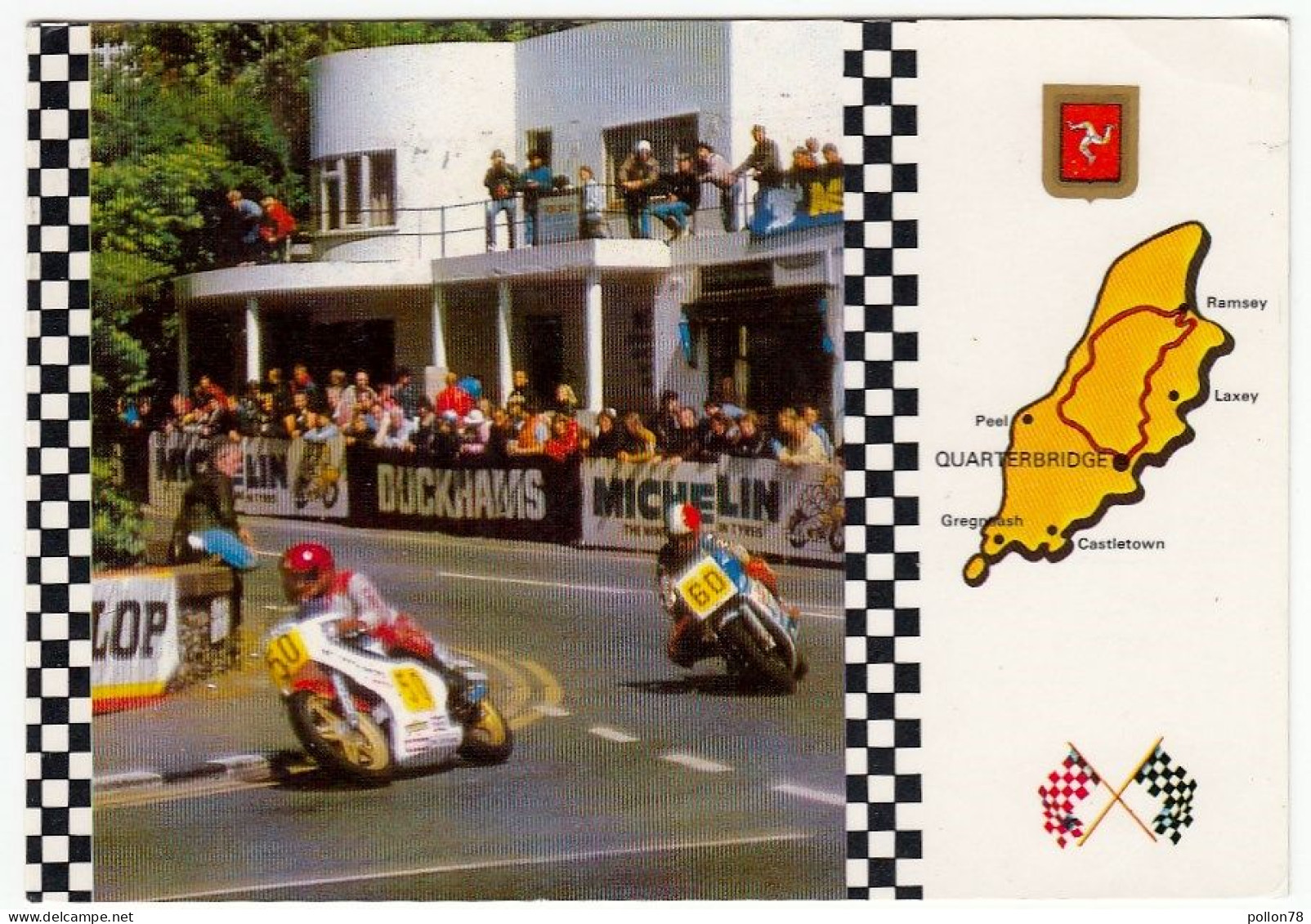 MOTOCICLISMO - QUARTERBRIDGE -  T.T. RACES I.O.M. - 1988 - Vedi Retro - Motorradsport