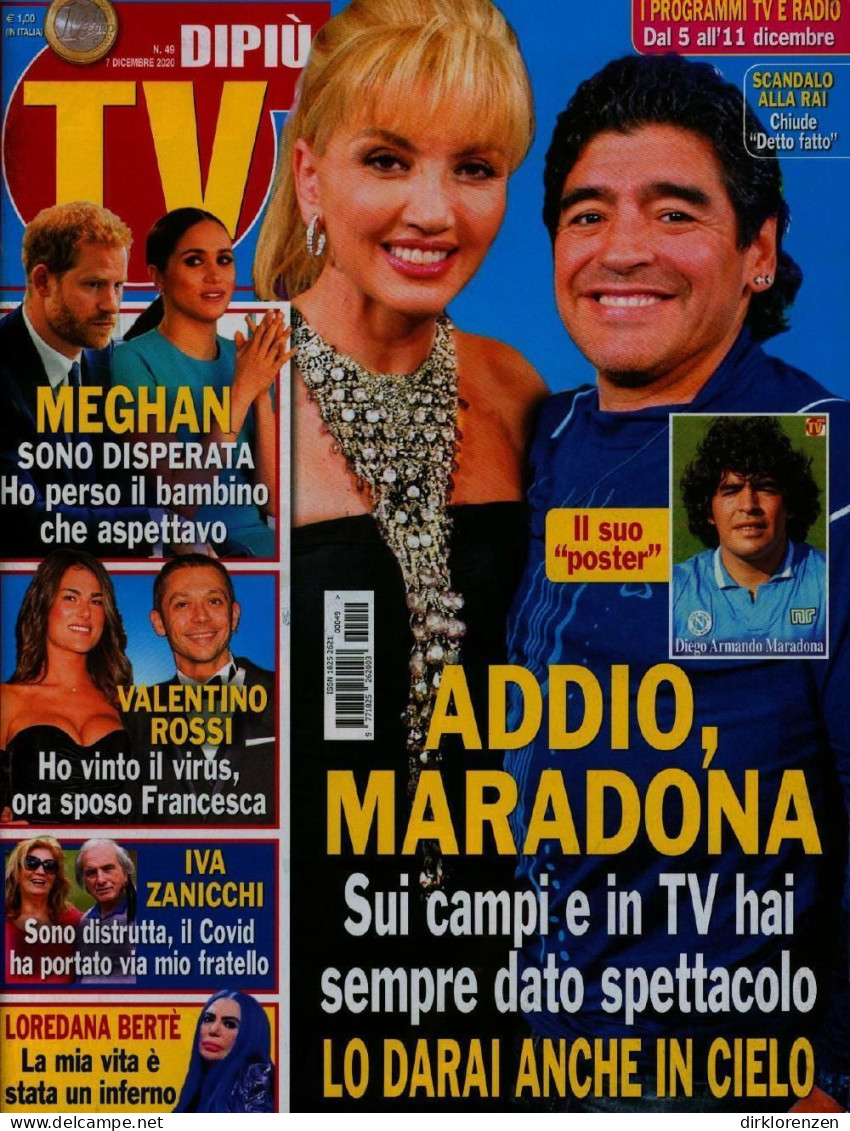 Dipiu TV Magazine Italy 2021-49 Diego Maradona  - Non Classés