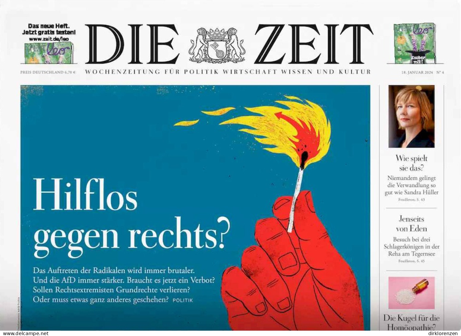 Die Zeit Magazine Germany 2024-04 Donald Trump - Non Classés