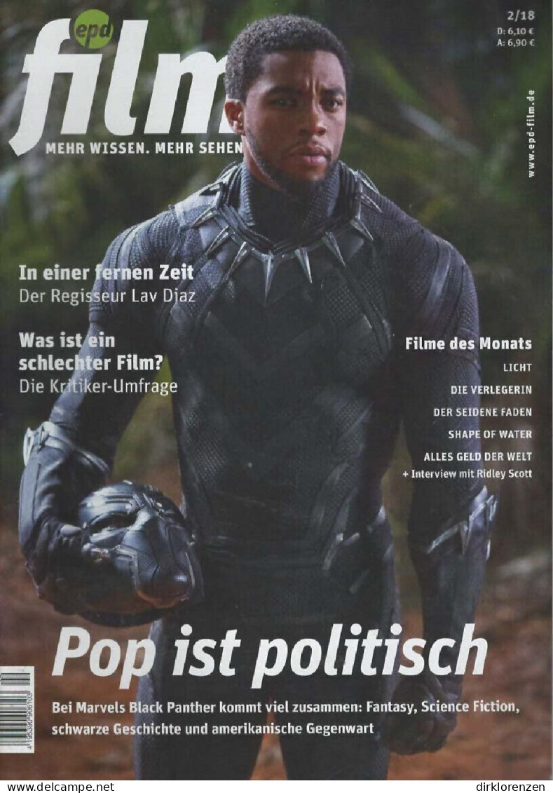EPD Film Magazine Germany 2018-02 Chadwick Boseman - Non Classés