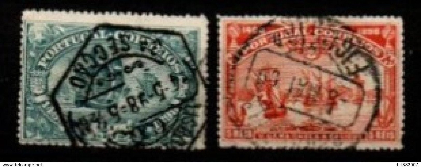 PORTUGAL     -    1895 .  Y&T N° 146 / 147 Oblitérés. - Used Stamps