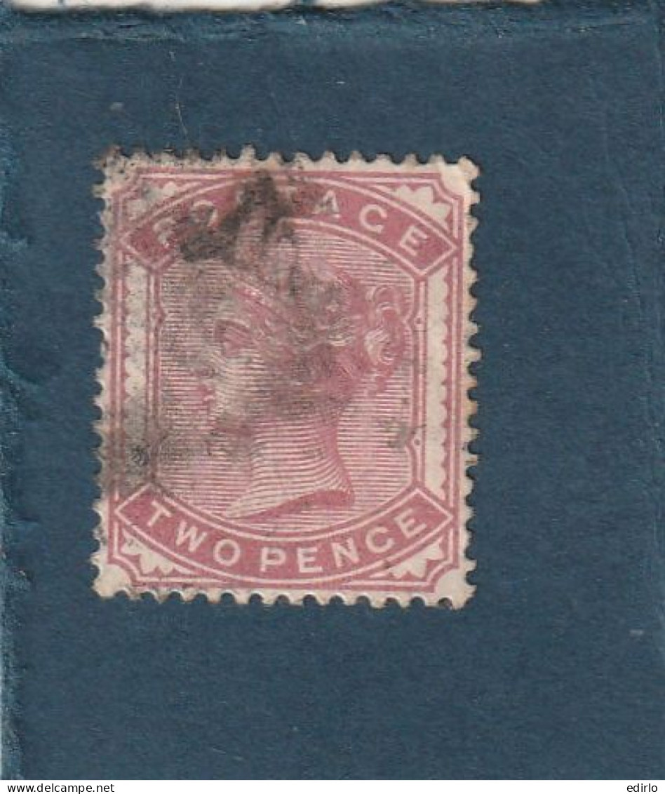 ///   ANGLETERRE ///     N°  70 ----  2 D -- Superbe Nuance Brun Rouge Violacé ??? Superbe Nuance Côte Hors Couleur110 € - Used Stamps