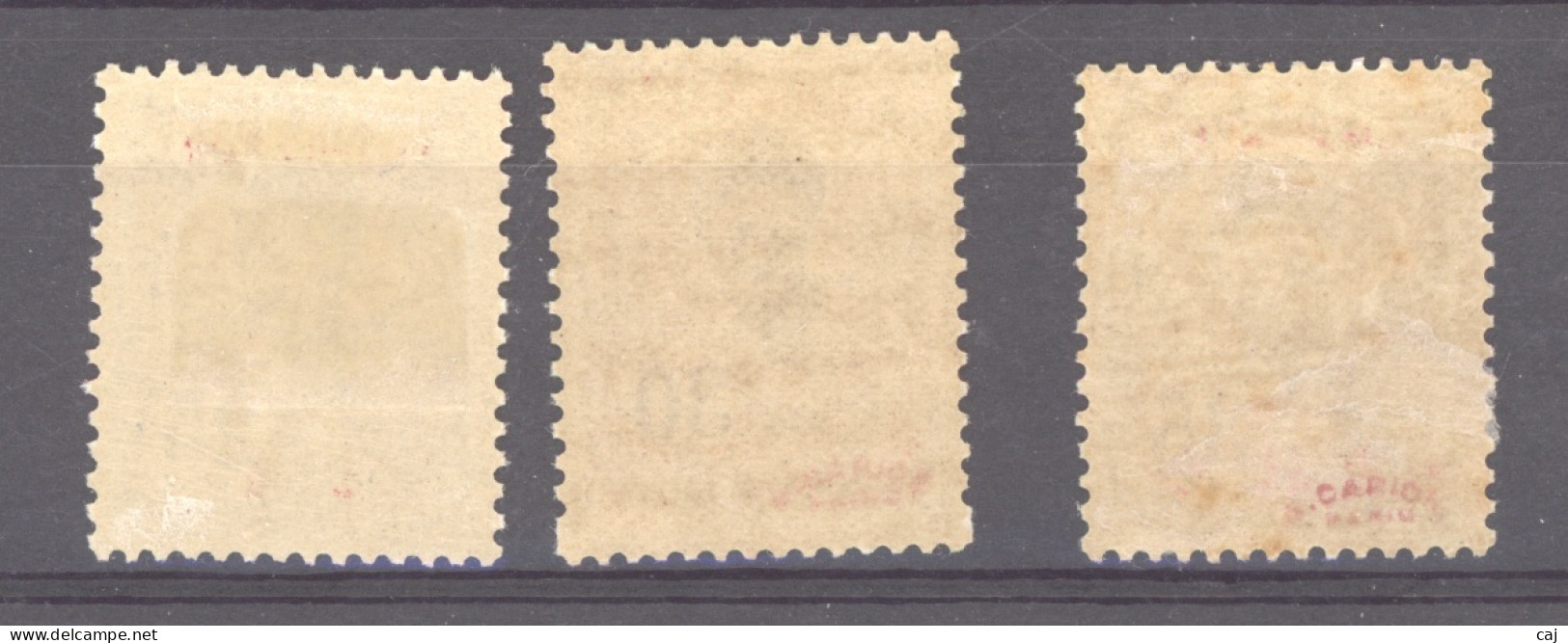 Tchong-K'ing   :  Yv  72-74  * - Unused Stamps