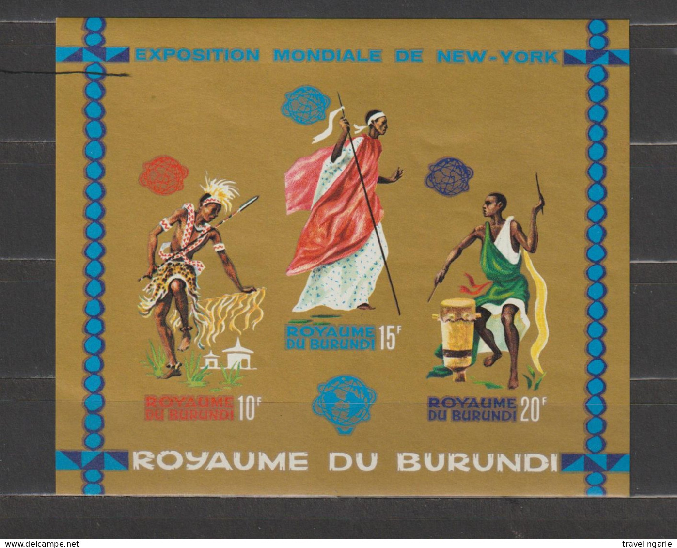 Burundi 1964 International Exhibition New York S/S Imperforate/ND MNH/** - Blocks & Kleinbögen