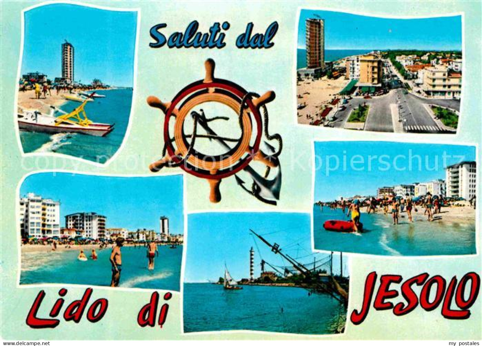 72785247 Jesolo Strand Hotels Hochhaus Hafen Leuchtturm Ruder Jesolo - Altri & Non Classificati