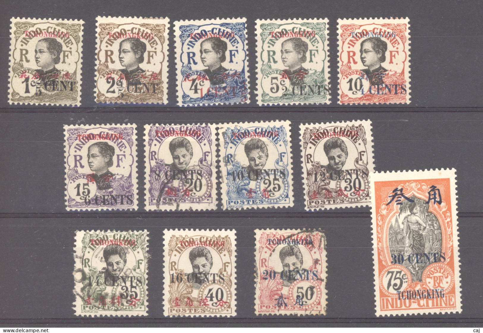 Tchong-K'ing   :  Yv  82-94  *, (o) - Unused Stamps