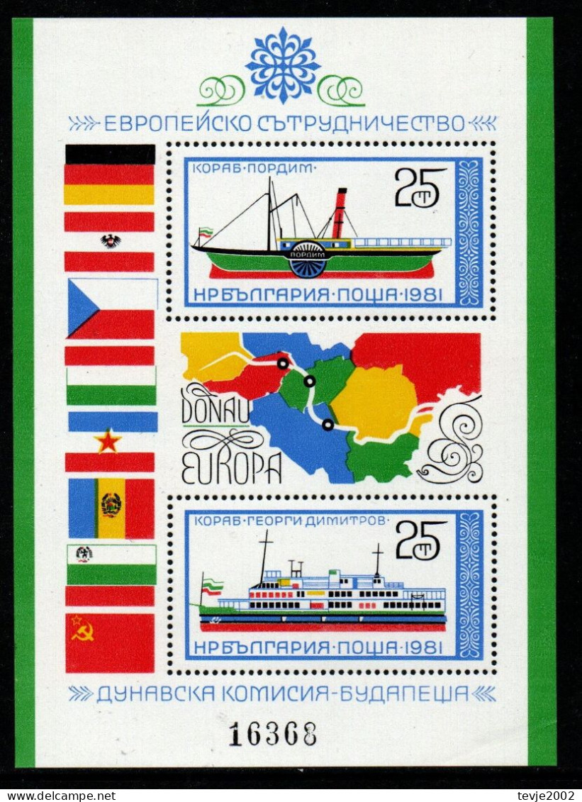 Bulgarien 1981 - Mi.Nr. Block 112 - Postfrisch MNH - Schiffe Ships - Schiffe