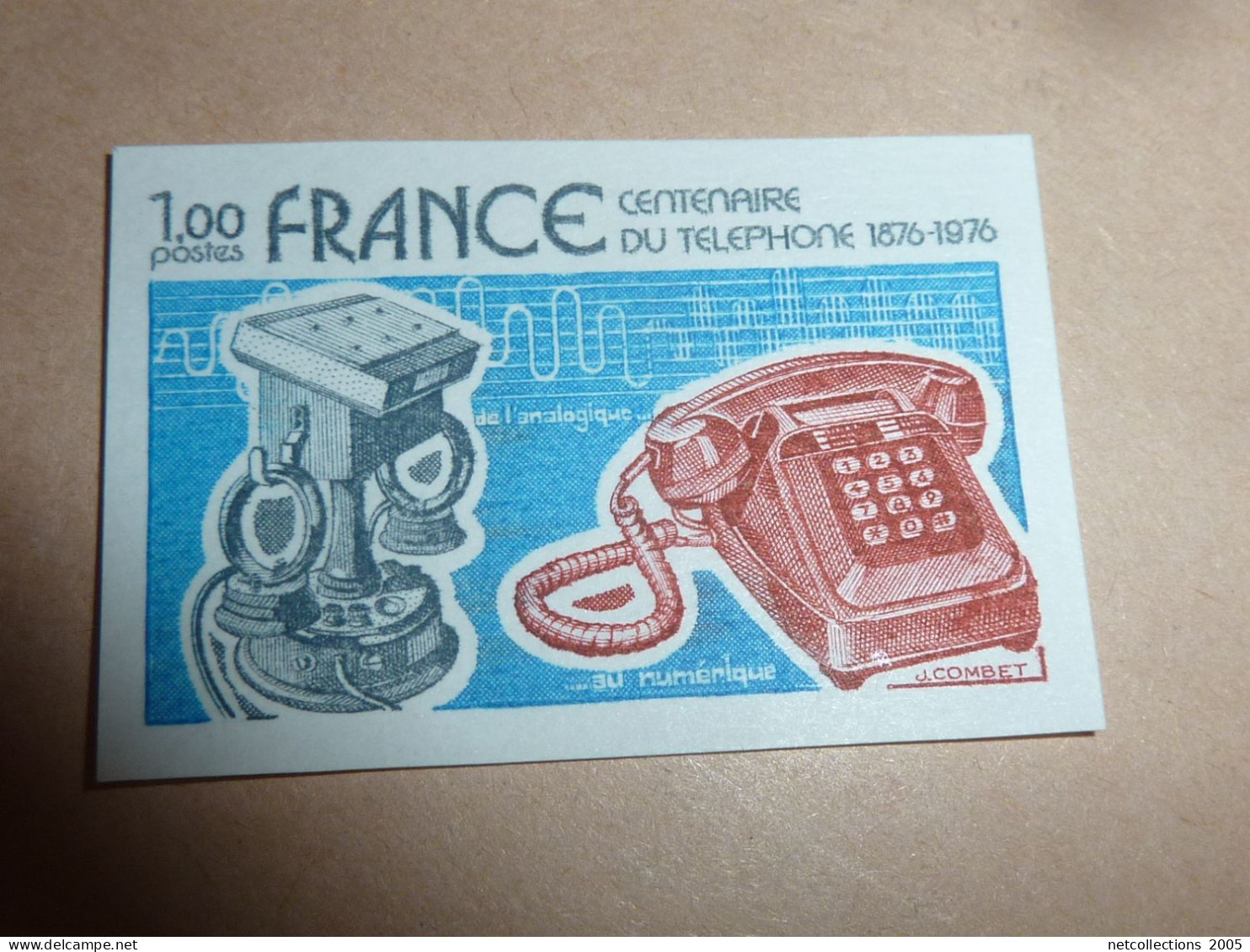 TIMBRE DE FRANCE NON DENTELEE N°1905a Centenaire De La Première Liaison Téléphonique - NEUF SANS CHARNIERE (C.V) - 1971-1980