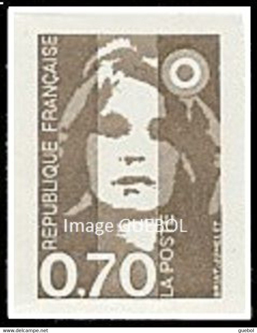 France Autoadhésif ** N°    5  Ou 2824 - BRIAT - Marianne Du Bicentenaire. Non Dentelé Le 0f70 Brun - Unused Stamps