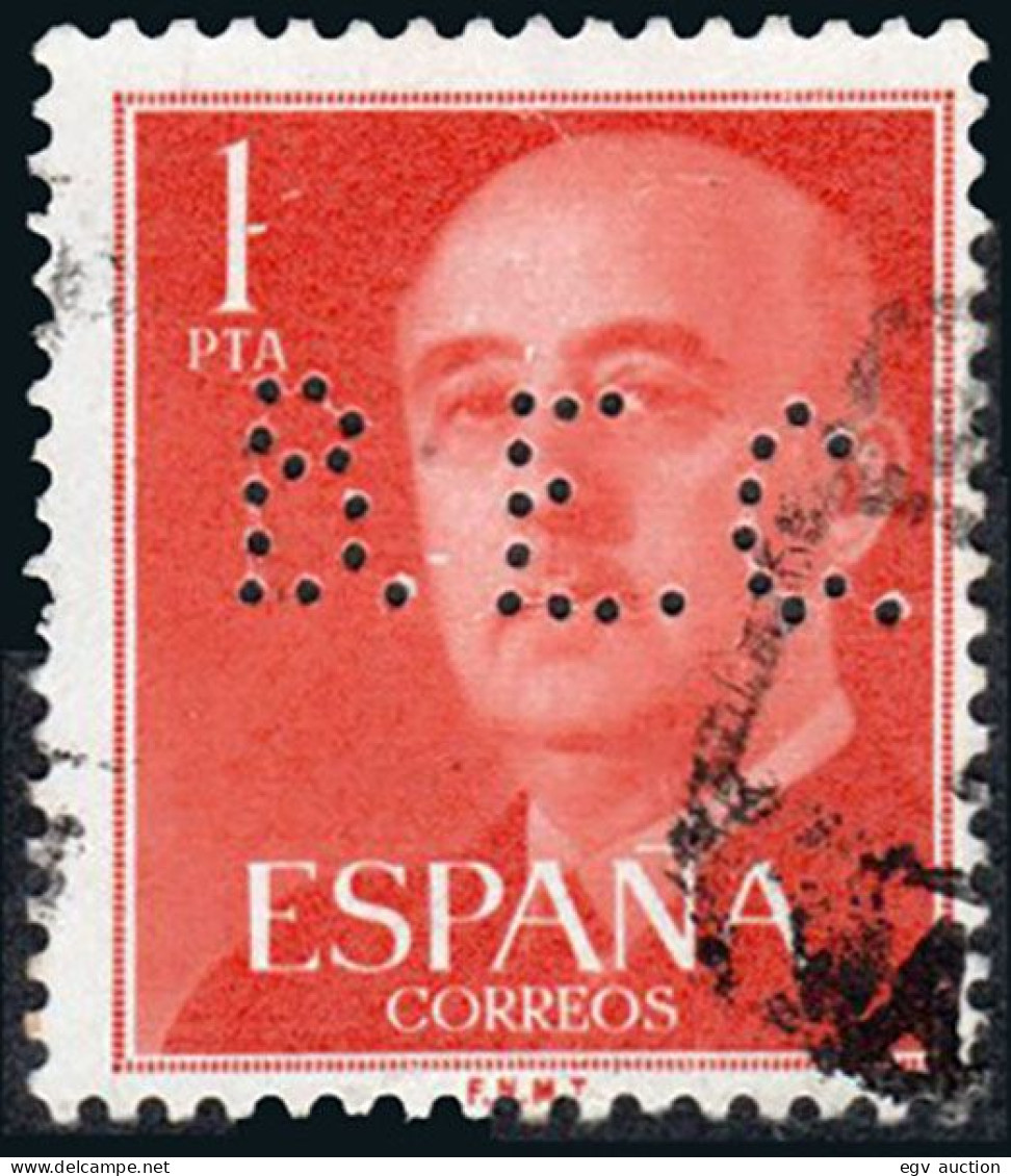 Madrid - Perforado - Edi O 1153 - "B.E.C." (Banco) - Used Stamps
