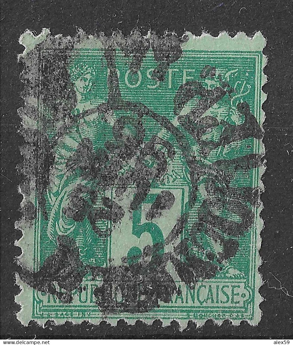 Lot N°31 N°75, Oblitéré Cachet à Date PARIS JOURNAUX PP 44 R.DE GRENELLE - 1876-1898 Sage (Tipo II)