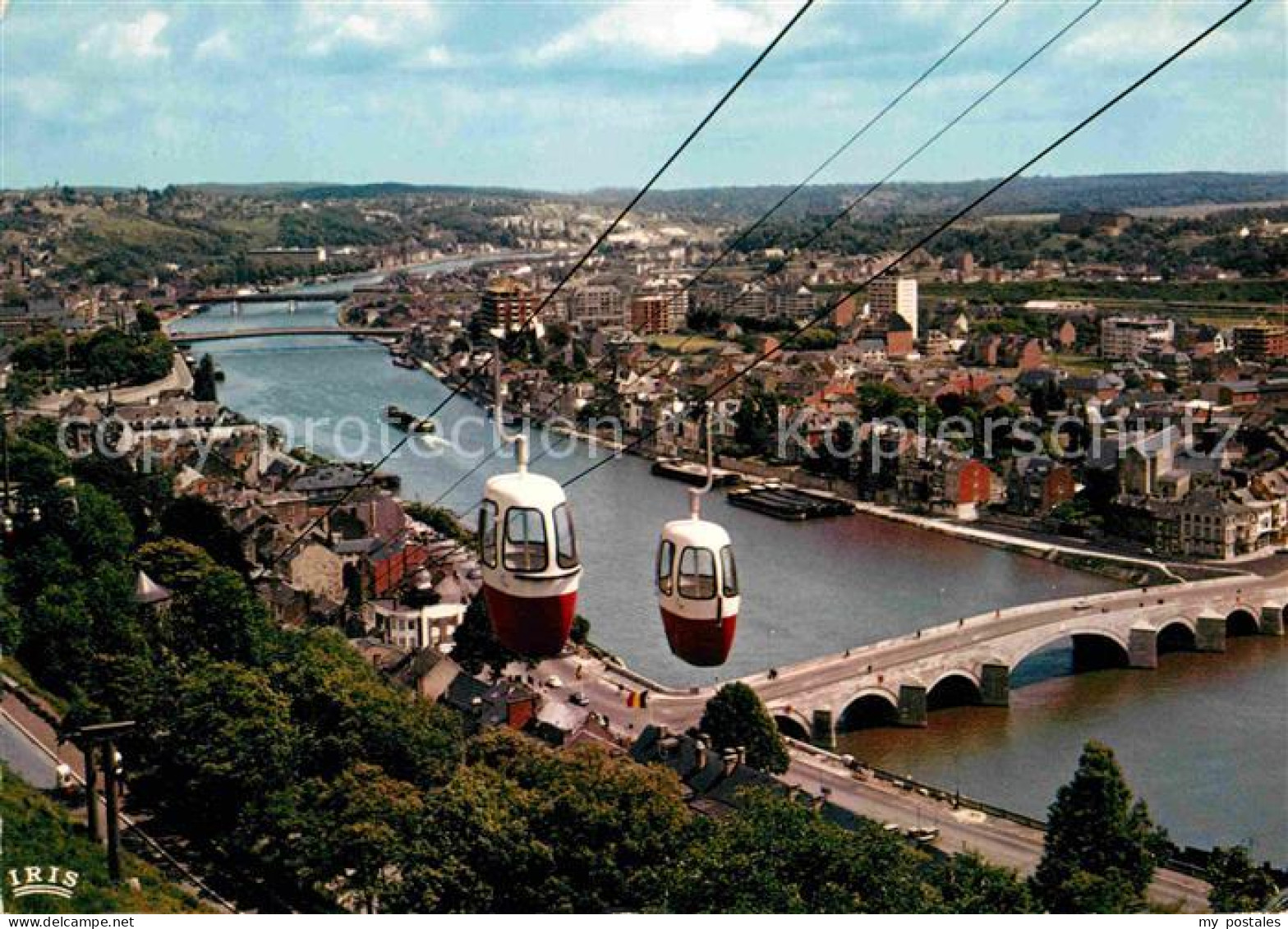 72785040 Namur Sur Meuse Citadelle Panorama Vers Jambes Et Le Telepherique Namur - Namen