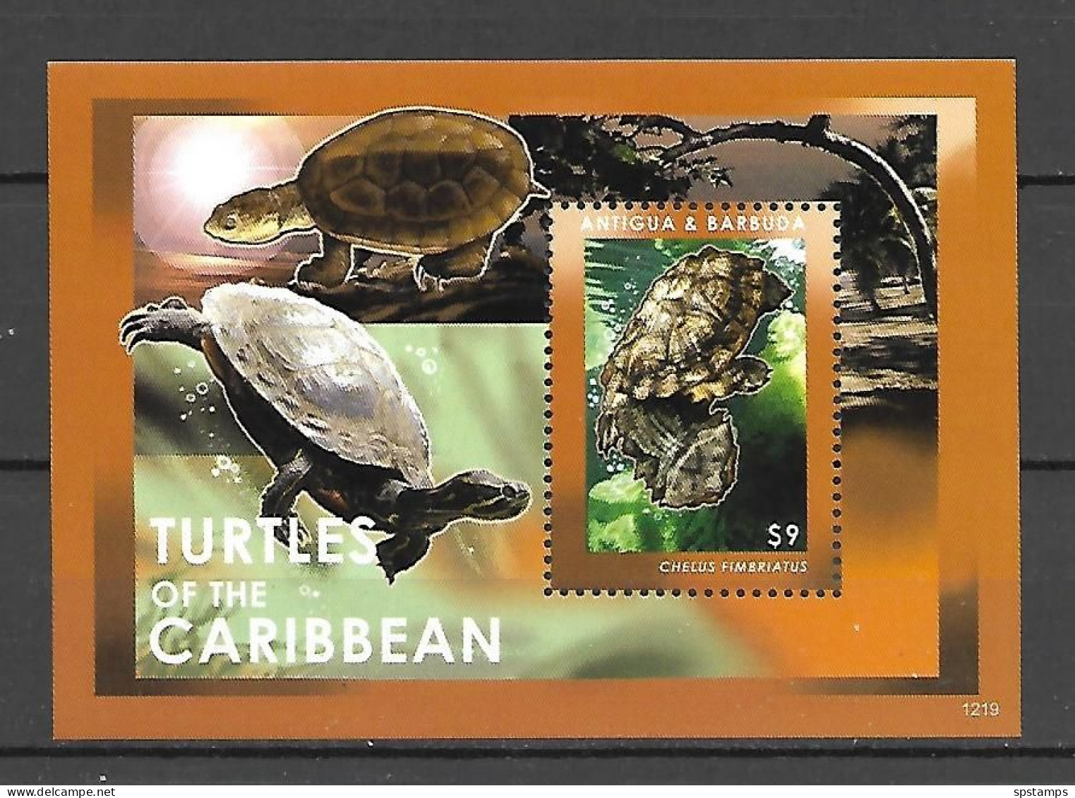 Antigua & Barbuda 2012 Marine Life - Turtles MS #2 MNH - Antigua En Barbuda (1981-...)