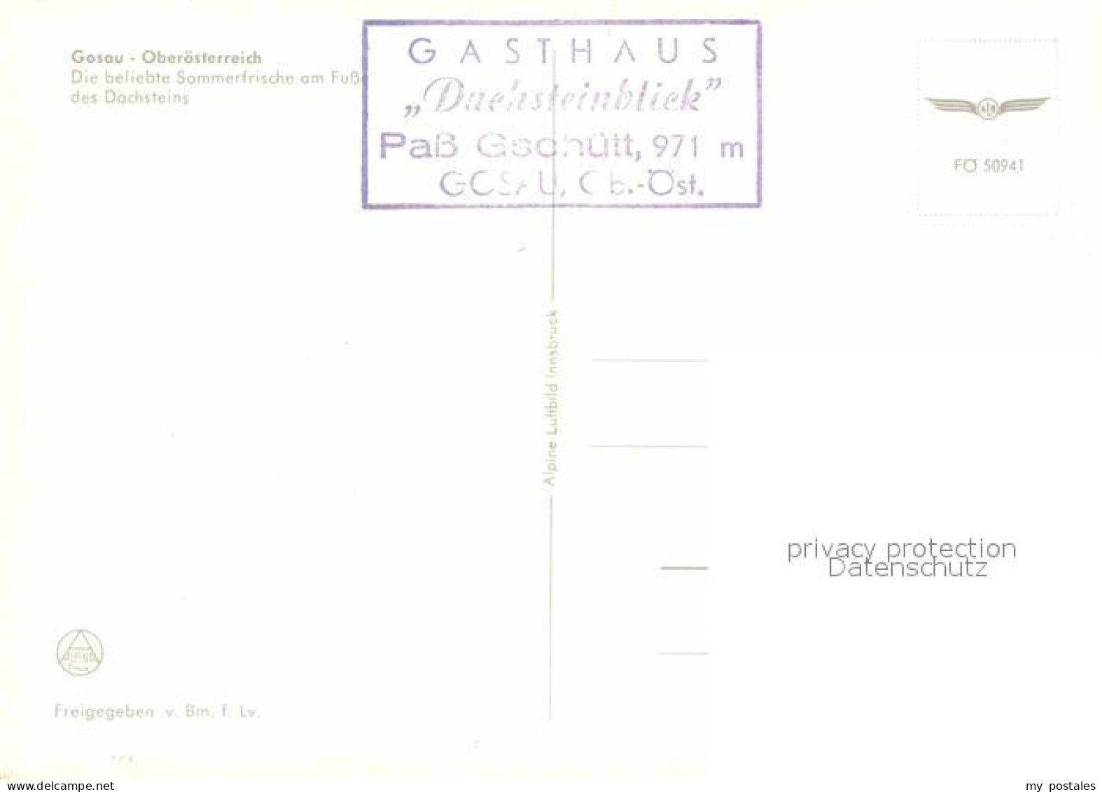 72784909 Gosau Oberoesterreich Fliegeraufnahme Mit Dachstein Gosau - Otros & Sin Clasificación