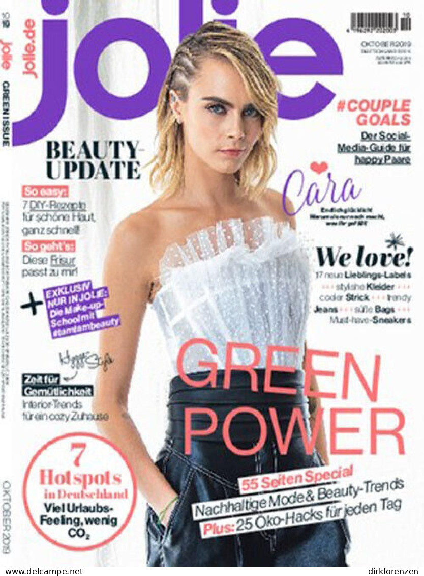 Jolie Magazine Germany 2019-10 Cara Delevingne - Non Classés