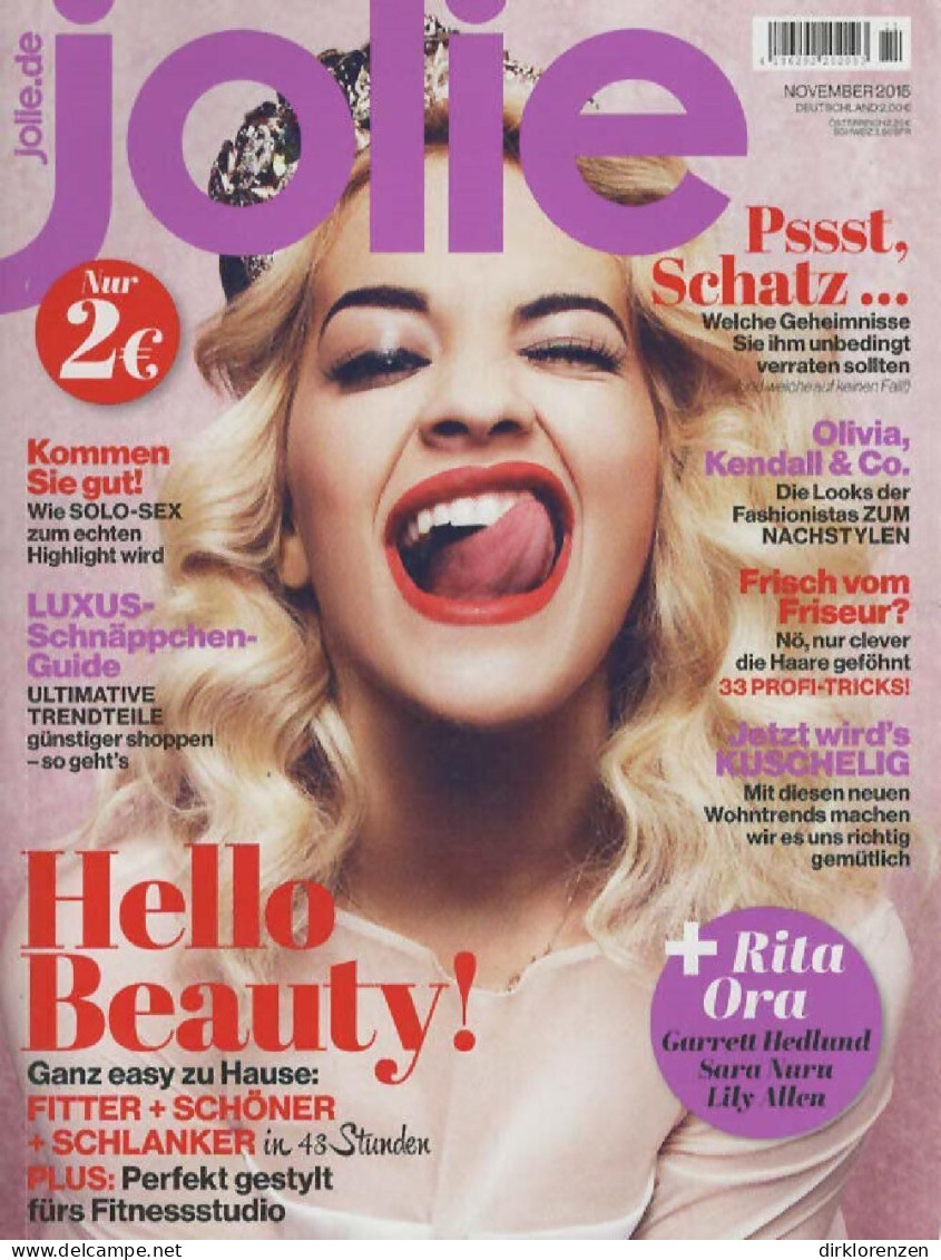 Jolie Magazine Germany 2015-11 Rita Ora - Non Classés