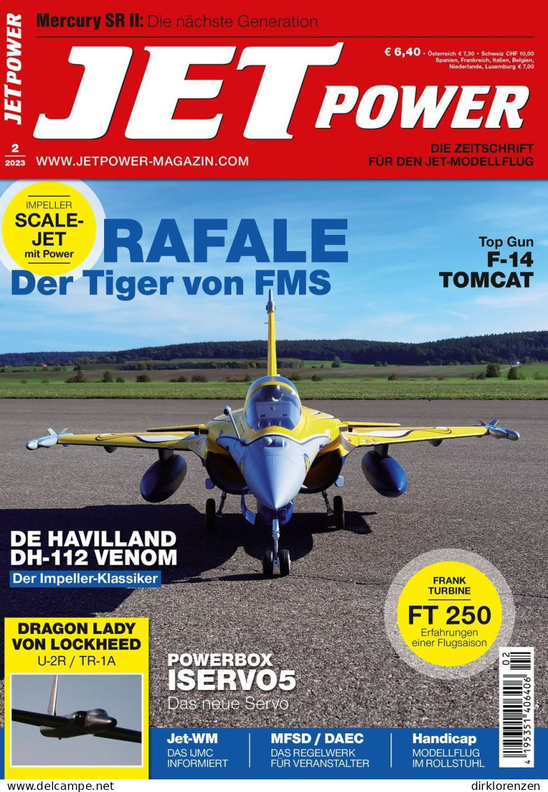 Jet Power Magazine Germany 2023-02 Rafale FMS Dragon Lady Lockheed F14 Tomcat - Non Classés