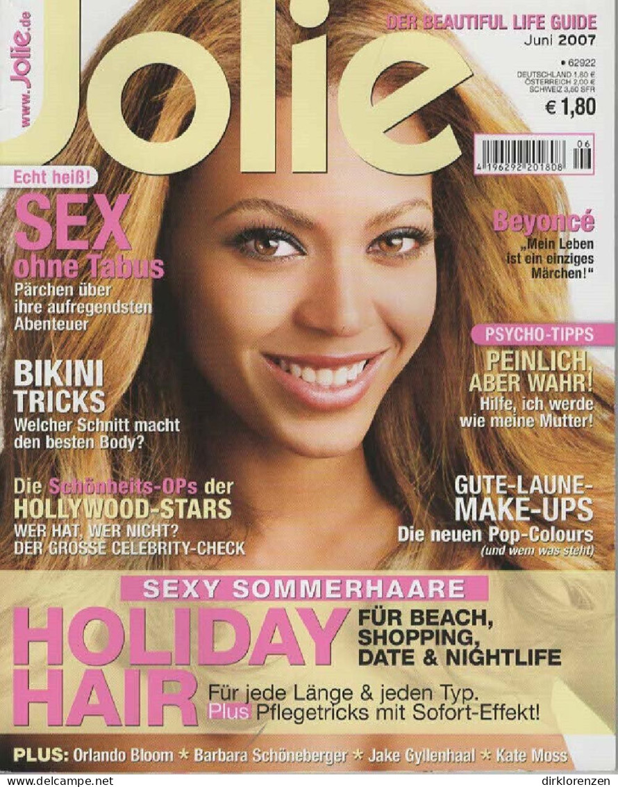 Jolie Magazine Germany 2007-06 Beyonce - Non Classés