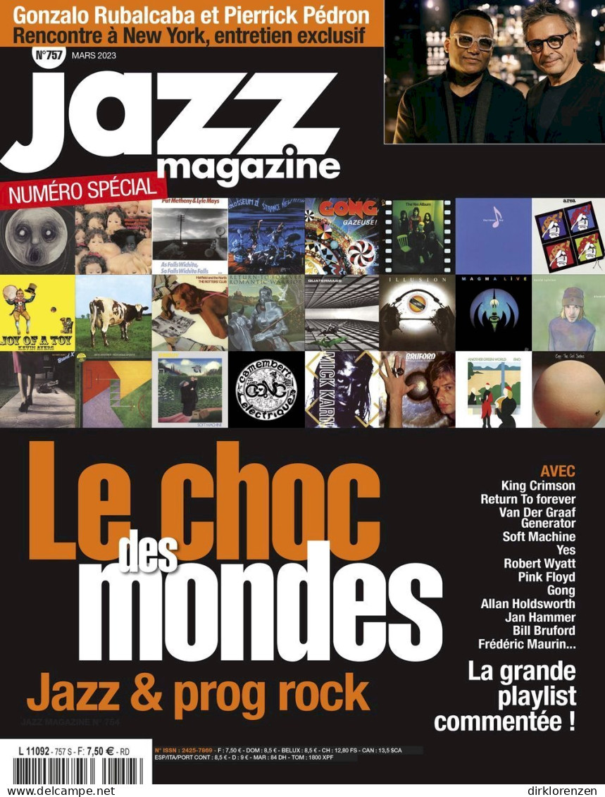 Jazz Magazine France 2023 #757 Gonzalo Rubalcaba Pierrick Pedron King Crimson - Non Classés