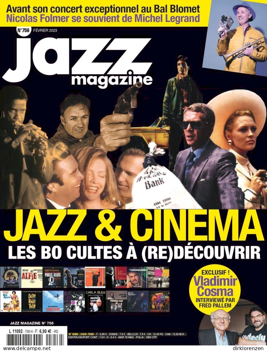 Jazz Magazine France 2023 #756 Nicolas Folmer Michel Legrand Vladimir Cosma - Non Classés