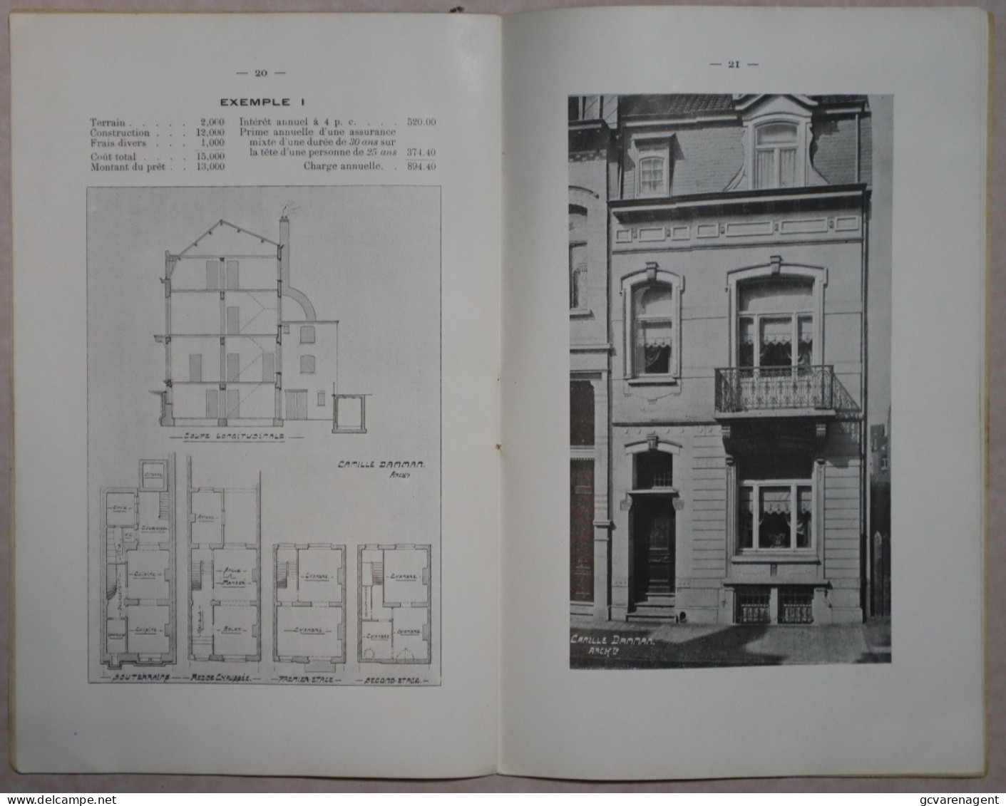 LA MAISON DU SYNDICATAIRE , POUR LA CONSTRUCTION OU L'ACHAT D'HABITATIONS A BON MARCHE = 1908 = 27 PAGES 210 X 135 MM - Andere & Zonder Classificatie