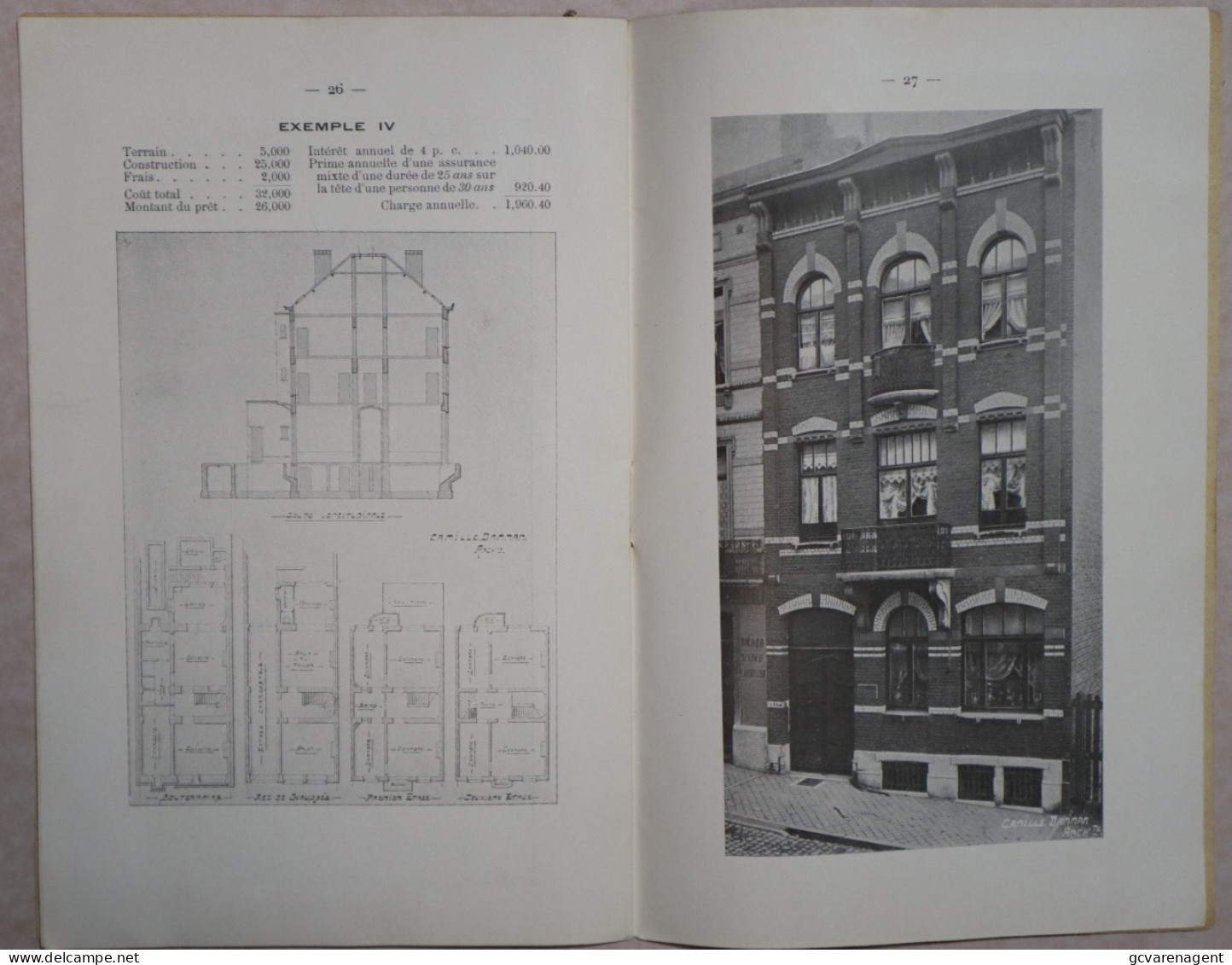 LA MAISON DU SYNDICATAIRE , POUR LA CONSTRUCTION OU L'ACHAT D'HABITATIONS A BON MARCHE = 1908 = 27 PAGES 210 X 135 MM - Andere & Zonder Classificatie