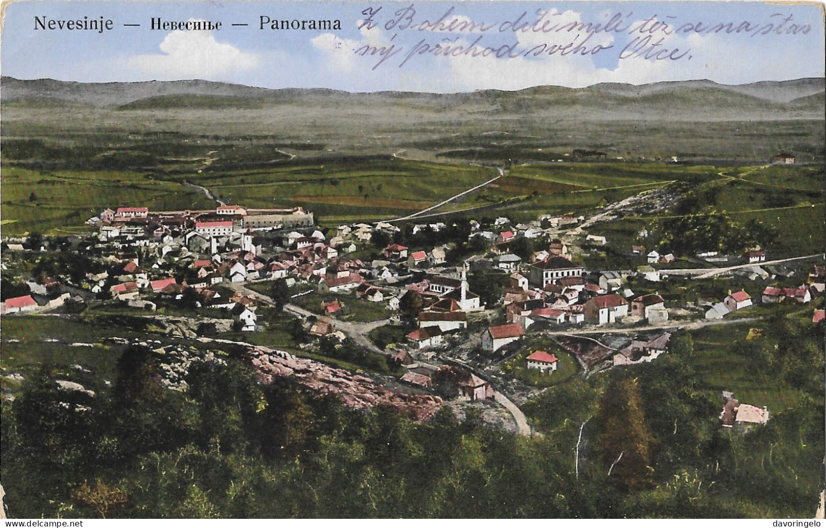 Bosnia-Herzegovina/Austria-Hungary, Picture Postcard-year 1915, Auxiliary Post Office/Ablage Mesici-Rogatica, Type B1 - Bosnien-Herzegowina