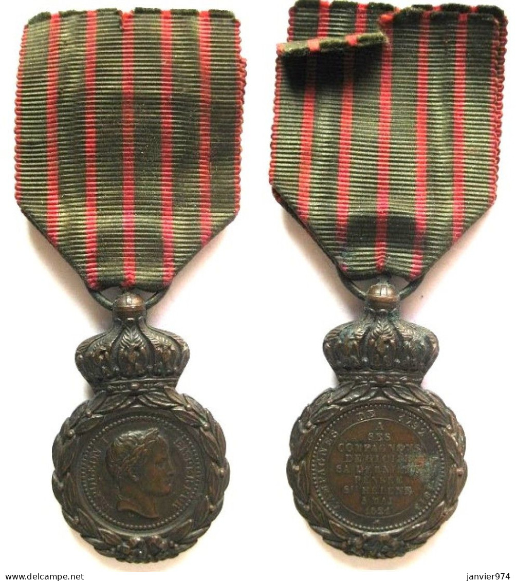 Médaille De Sainte Hélène 1821 Napoléon Bonaparte , Compagnes 1792 à 1815 - Sonstige & Ohne Zuordnung