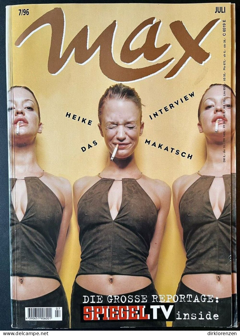 Max Magazine Germany 1996-07 Heike Makatsch Herb Ritts Dennis Hopper - Non Classés