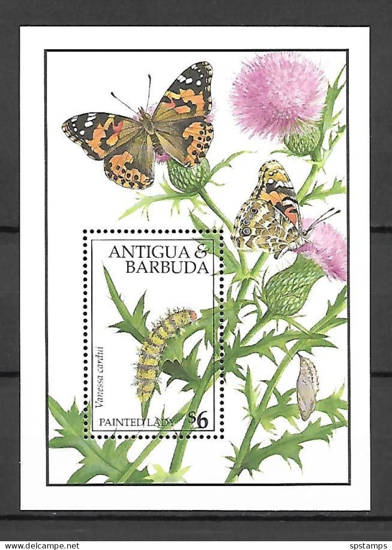 Antigua & Barbuda 1991 Insects - Butterflies MS #1 MNH - Vlinders